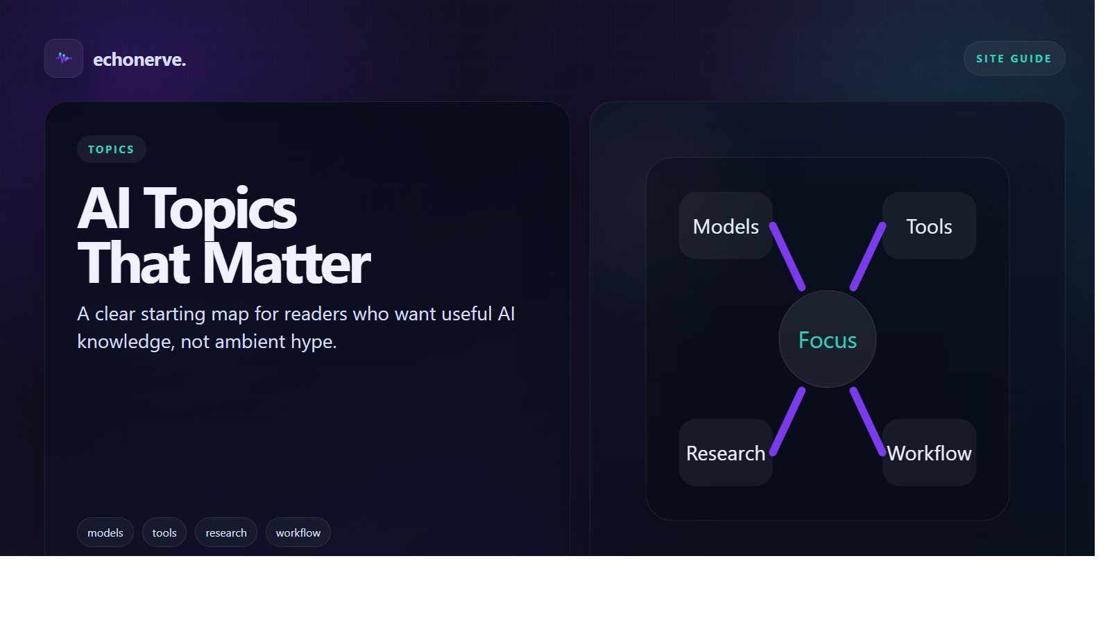 EchoNerve visual cover for Topics